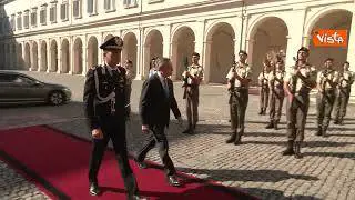 Draghi arriva al Quirinale per il colloquio con Mattarella