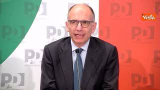 Letta: "Chi ha fatto cadere governo toglie risorse ai più fragili in momento drammatico"