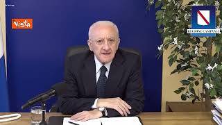 Dimissioni Draghi, De Luca: "Da Italia immagine da circo equestre, responsabili sono Lega, 5S e FI"