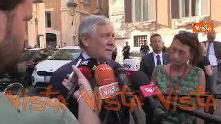 Tajani: "Vertice centrodestra? Non importa quando e dove ma coalizione sia unita"