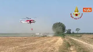 Incendio nella pineta Ramazzotti a Ravenna, ecco le immagini dello spegnimento degli ultimi focolai