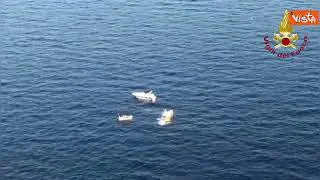 Scontro tra barche all'Isola del Giglio, ecco le immagini delle ricerche aeree per un disperso
