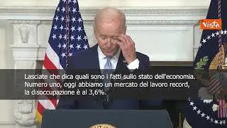 SOTTOTITOLI Biden: Non siamo in recessione