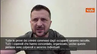 Zelensky: "Prove crimini a Olenivka saranno raccolte e colpevoli individuati"