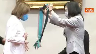 Nancy Pelosi incontra la Presidente di Taiwan