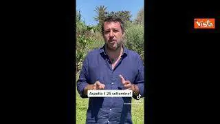 Salvini: "Per Calenda non mi voterebbe neanche mia madre? Lasciamo decidere agli italiani"