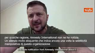 SOTTOTITOLI Zelensky: Da Amnesty International silenzio su attacchi a Zhaporizhzhia