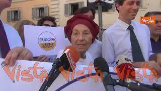 Elezioni, ecco il simbolo di +Europa. Emma Bonino: Mio nome emblema dei diritti civili