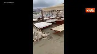 Maltempo in Versilia, ecco il Twiga dopo la tromba d'aria