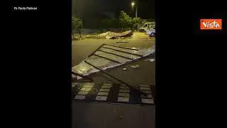 Maltempo nel ferrarese, nel video postato sui social i danni causati dal nubifragio