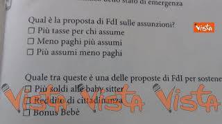"L'enigmistica dei Patrioti", il gadget distribuito al Comizio di Fratelli d'Italia ad Ancona