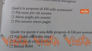 "L'enigmistica dei Patrioti", il gadget distribuito al Comizio di Fratelli d'Italia ad Ancona