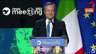 Lunghissimo applauso per Draghi al Meeting di Rimini, il pubblico grida: "Bravo"