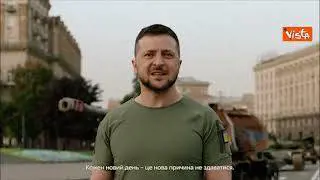 Giornata Indipendenza Ucraina, Zelensky: "Lottiamo fino alla fine"