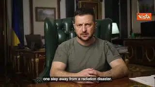 Zelensky: "Russia ha portato Europa a un passo da disastro nucleare"