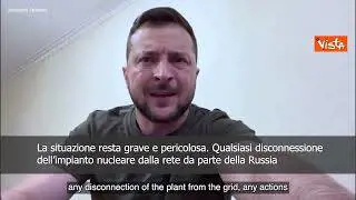 Zelensky: "Situazione a centrale di Zaporizhzhia resta pericolosa"
