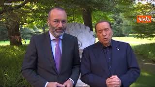 Berlusconi riceve presidente Ppe Weber: "Prossimo Governo dovrà essere europeista"