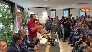 Salvini a Bologna: "Siete scorretti, sono a dieta e mi portate nella casa del tortellino"