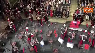 La banda dei Carabinieri rende omaggio al Generale dalla Chiesa al Palazzo dei Normanni di Palermo