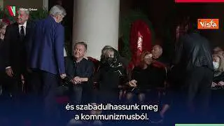 Il Presidente ungherese Orban al funerale di Gorbaciov, unico leader europeo presente
