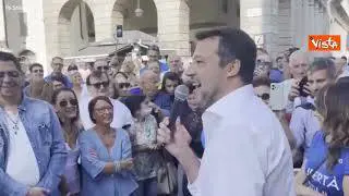 Salvini: Senza voce perchè ieri sera ero allo stadio
