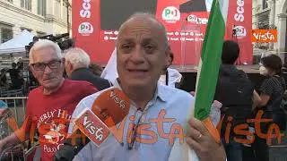 Comizio a Roma del Pd, i militanti: “Voto per arginare destra e mantenere equilibri in Europa”