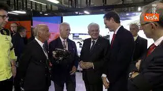 Mattarella visita il box della Ferrari prima del Gran Premio di Monza di Formula 1