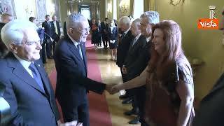 Mattarella incontra il Presidente della Repubblica dell'Austria Alexander Van der Bellen