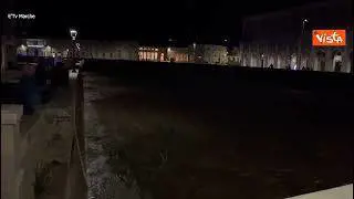 Bomba d'acqua nelle Marche, ecco il fiume che si ingrossa a Senigallia
