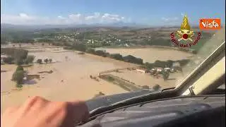 Alluvione Marche, le impressionanti immagini aeree degli allagamenti nei dintorni di Senigallia