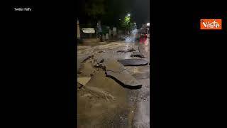 Alluvione Marche, strade distrutte in provincia di Ancona