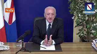 De Luca: "Piano di 400 milioni da Regione Campania, voucher e bollette acqua bloccate"