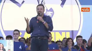 Salvini a Pontida: "Siete una marea, sarà difficile dire per alcuni che non esistete"