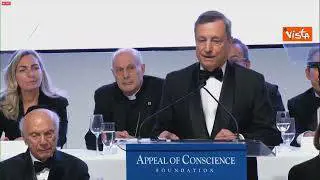 Draghi: "Importanza del dialogo al centro della mia vita professionale"