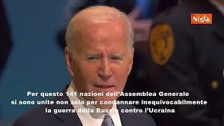 SOTTOTITOLI Biden: “Invasione Russia per estinguere diritto Ucraina ad esistere come Stato e popolo”