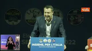 Salvini: "Si mettano cuore in pace a Parigi, Berlino e Bruxelles. Andiamo a vincere"
