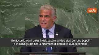 Lapid all'Onu: "Sostengo pace con due Stati, è la cosa giusta per Israele"