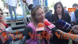 Meloni a Napoli: "Sud grande occasione di sviluppo per l'Italia"