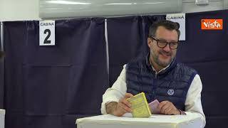 Elezioni, ecco il voto di Salvini a Milano