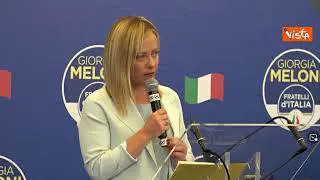 Meloni: "Italia ha scelto noi e non la tradiremo"