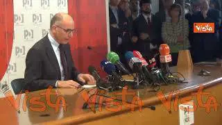Letta: "Non ho raggiunto obiettivo"