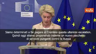 Von der Leyen: "Nuovo pacchetto di sanzioni pungenti contro la Russia"