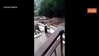 Maltempo, a Formia fiumi di fango per le strade
