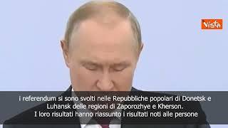 Putin annuncia annessione territori ucraini alla Russia