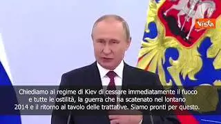 Putin: Dopo referendum, pronti a tavolo trattative