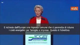 Von der Leyen: "Crisi energetica è grave, serve dall'Europa una risposta comune"