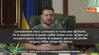 Zelensky: "Sempre più occupanti cercano di scappare"