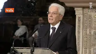 Mattarella: "Pace tradita nel cuore d'Europa. Non ci arrendiamo a logica guerra"