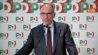 Letta: "Stare all'opposizione ci farà bene"