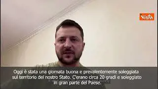 SOTTOTITOLI Zelensky: "Nostro futuro sarà soleggiato"